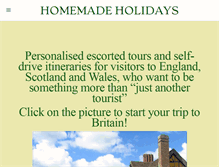 Tablet Screenshot of homemade-holidays.com